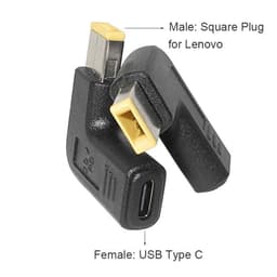 image-Laptop Power Adapter Connector Dc Plug USB Type C Female to Universal Male Jack Converter for Hp Dell Asus Acer Lenovo Notebook