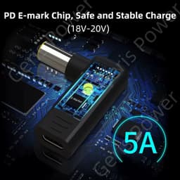 image-Laptop Power Adapter Connector Dc Plug USB Type C Female to Universal Male Jack Converter for Hp Dell Asus Acer Lenovo Notebook