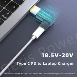 image-Laptop Power Adapter Connector Dc Plug USB Type C Female to Universal Male Jack Converter for Hp Dell Asus Acer Lenovo Notebook