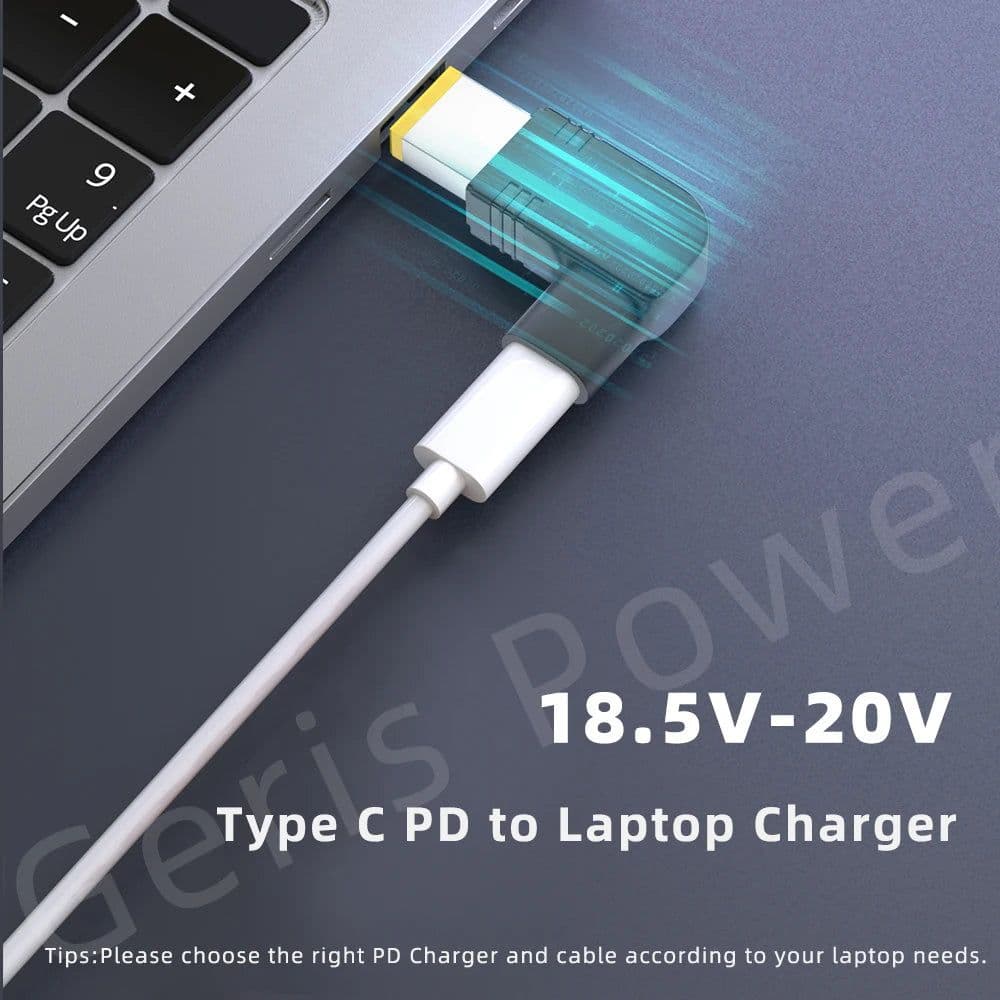 image-Laptop Power Adapter Connector Dc Plug USB Type C Female to Universal Male Jack Converter for Hp Dell Asus Acer Lenovo Notebook