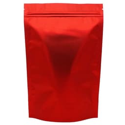 image-100pcs Standing Up Aluminum Foil Zip Lock Bags Matt Finish in Black/Red/Green Color - Zipper Close Grocery Plastic Packing Pouch
