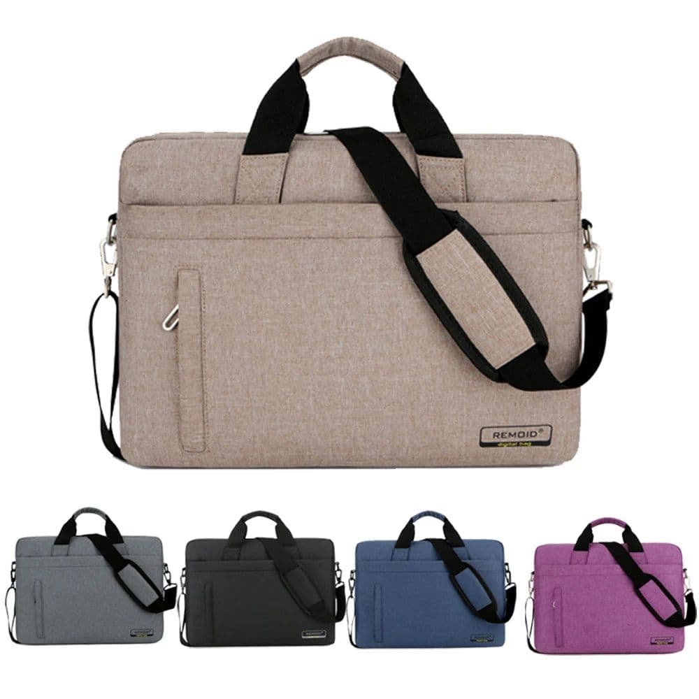 image-Laptop Bag 13.3 14 15.6 17.3 Inch Notebook Computer Case For Macbook Air Pro 13 Shoulder Handbag Men Women Waterproof Briefcase