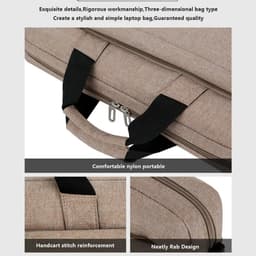 image-Laptop Bag 13.3 14 15.6 17.3 Inch Notebook Computer Case For Macbook Air Pro 13 Shoulder Handbag Men Women Waterproof Briefcase