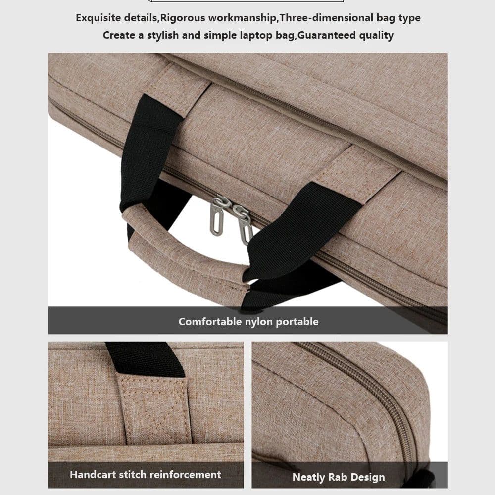 image-Laptop Bag 13.3 14 15.6 17.3 Inch Notebook Computer Case For Macbook Air Pro 13 Shoulder Handbag Men Women Waterproof Briefcase