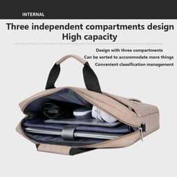 image-Laptop Bag 13.3 14 15.6 17.3 Inch Notebook Computer Case For Macbook Air Pro 13 Shoulder Handbag Men Women Waterproof Briefcase