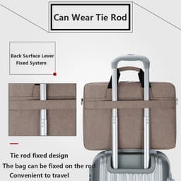 image-Laptop Bag 13.3 14 15.6 17.3 Inch Notebook Computer Case For Macbook Air Pro 13 Shoulder Handbag Men Women Waterproof Briefcase