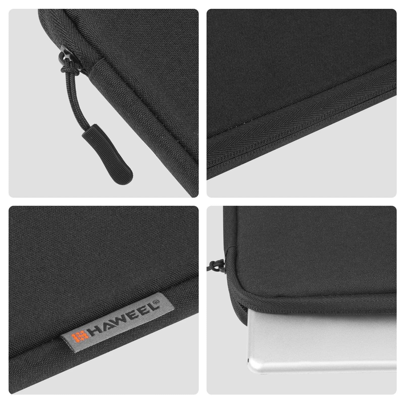 image-HAWEEL 16 15 13 inch Laptop Sleeve Case Zipper Briefcase Bag for 15-16.7 14-15 12.5-13.5 inch Laptop Bag