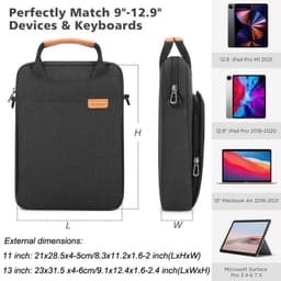 image-NIDOO Laptop Bag Sleeve For MacBook Air Pro 13 M1 Shoulder Bag For iPad Pro 12.9 Waterproof Notebook Briefcase Case Handbag