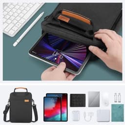 image-NIDOO Laptop Bag Sleeve For MacBook Air Pro 13 M1 Shoulder Bag For iPad Pro 12.9 Waterproof Notebook Briefcase Case Handbag