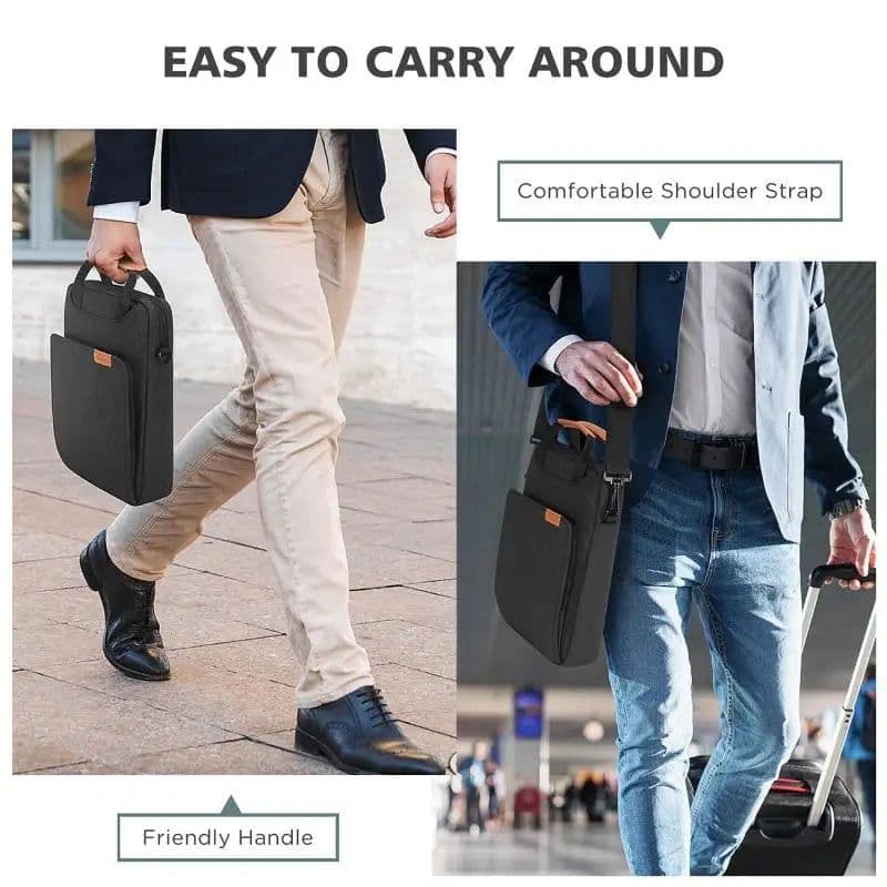 image-NIDOO Laptop Bag Sleeve For MacBook Air Pro 13 M1 Shoulder Bag For iPad Pro 12.9 Waterproof Notebook Briefcase Case Handbag