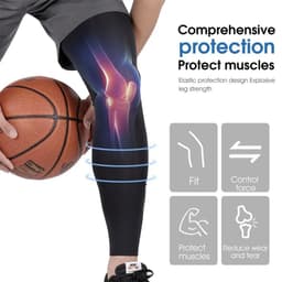 image-WEST BIKING Summer Cycling Running Legs Sleeve Ice Silk UV Protection Compression Non-Slip Leg Warmer Cooling Sport Gear