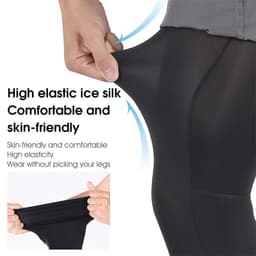 image-WEST BIKING Summer Cycling Running Legs Sleeve Ice Silk UV Protection Compression Non-Slip Leg Warmer Cooling Sport Gear