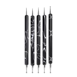 image-KADS 5Pcs Nail Art Dotting Tool Set Double-ended Dotting Pen Nail Art Design Tip Dot Paint Brush Manicure Kit Ball Tip Clay Tool