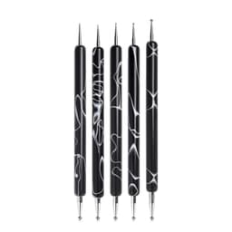 image-KADS 5Pcs Nail Art Dotting Tool Set Double-ended Dotting Pen Nail Art Design Tip Dot Paint Brush Manicure Kit Ball Tip Clay Tool