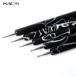 image-KADS 5Pcs Nail Art Dotting Tool Set Double-ended Dotting Pen Nail Art Design Tip Dot Paint Brush Manicure Kit Ball Tip Clay Tool
