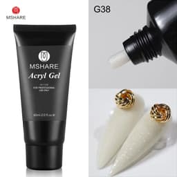 image-MSHARE Poly Nails Acryl Gel 60ml 60g Builder UV Led Acrylgel Nails Extensions Acrylic Pink White Clear Gel Acrylatic Cover