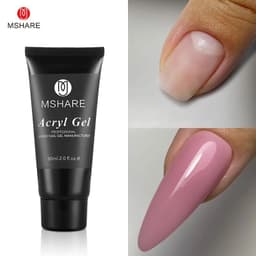 image-MSHARE Poly Nails Acryl Gel 60ml 60g Builder UV Led Acrylgel Nails Extensions Acrylic Pink White Clear Gel Acrylatic Cover