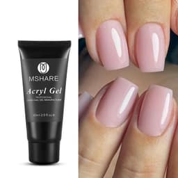 image-MSHARE Poly Nails Acryl Gel 60ml 60g Builder UV Led Acrylgel Nails Extensions Acrylic Pink White Clear Gel Acrylatic Cover