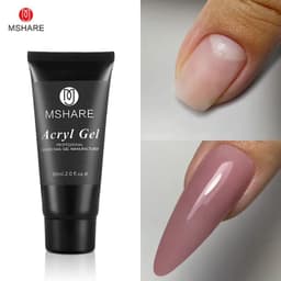 image-MSHARE Poly Nails Acryl Gel 60ml 60g Builder UV Led Acrylgel Nails Extensions Acrylic Pink White Clear Gel Acrylatic Cover