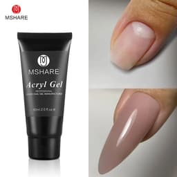 image-MSHARE Poly Nails Acryl Gel 60ml 60g Builder UV Led Acrylgel Nails Extensions Acrylic Pink White Clear Gel Acrylatic Cover
