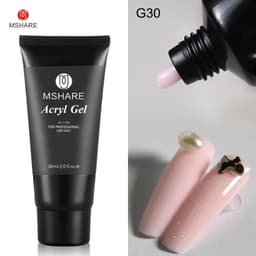 image-MSHARE Poly Nails Acryl Gel 60ml 60g Builder UV Led Acrylgel Nails Extensions Acrylic Pink White Clear Gel Acrylatic Cover
