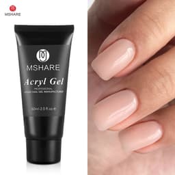 image-MSHARE Poly Nails Acryl Gel 60ml 60g Builder UV Led Acrylgel Nails Extensions Acrylic Pink White Clear Gel Acrylatic Cover