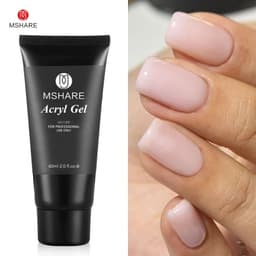 image-MSHARE Poly Nails Acryl Gel 60ml 60g Builder UV Led Acrylgel Nails Extensions Acrylic Pink White Clear Gel Acrylatic Cover