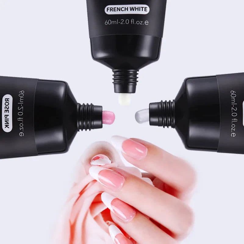 image-MSHARE Poly Nails Acryl Gel 60ml 60g Builder UV Led Acrylgel Nails Extensions Acrylic Pink White Clear Gel Acrylatic Cover