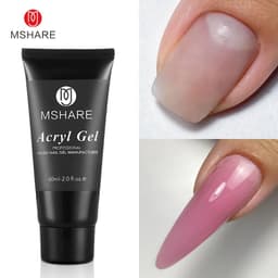 image-MSHARE Poly Nails Acryl Gel 60ml 60g Builder UV Led Acrylgel Nails Extensions Acrylic Pink White Clear Gel Acrylatic Cover