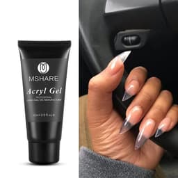 image-MSHARE Poly Nails Acryl Gel 60ml 60g Builder UV Led Acrylgel Nails Extensions Acrylic Pink White Clear Gel Acrylatic Cover