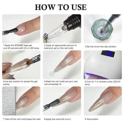 image-MSHARE Poly Nails Acryl Gel 60ml 60g Builder UV Led Acrylgel Nails Extensions Acrylic Pink White Clear Gel Acrylatic Cover