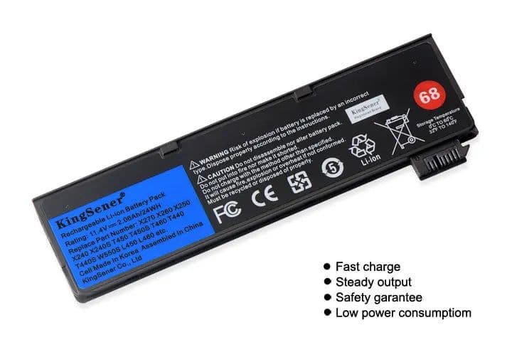 image-KingSener Laptop Battery for Lenovo ThinkPad X240 T440S T440 X250 X260 X270 T450S T460 T450 T450S T550 T560 45N1126 45N1127