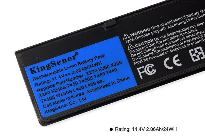 image-KingSener Laptop Battery for Lenovo ThinkPad X240 T440S T440 X250 X260 X270 T450S T460 T450 T450S T550 T560 45N1126 45N1127