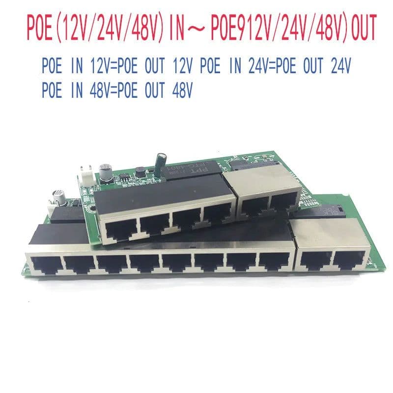 image-POE12V-24V-48V POE12V/24V/48V POE OUT12V/24V/48V poe switch 100 mbps POE poort;100 mbps UP Link poort; poe powered switch NVR