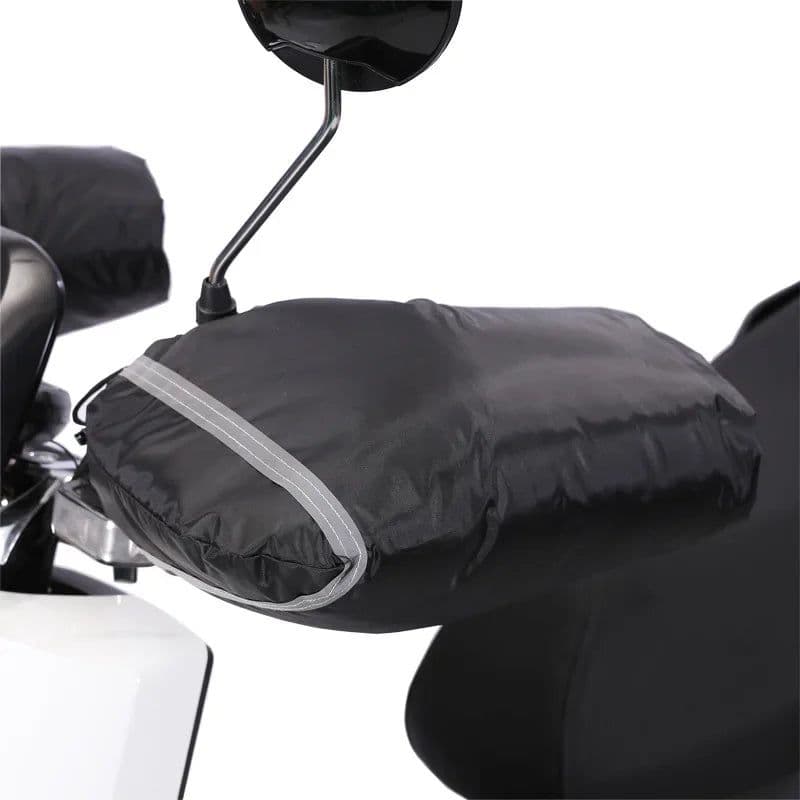 image-Waterproof Motorcycle Handlebar Gloves Winter Hand Protector Windproof Liner Warm Motorbike Scooter Handle Cover Gloves 2pcs