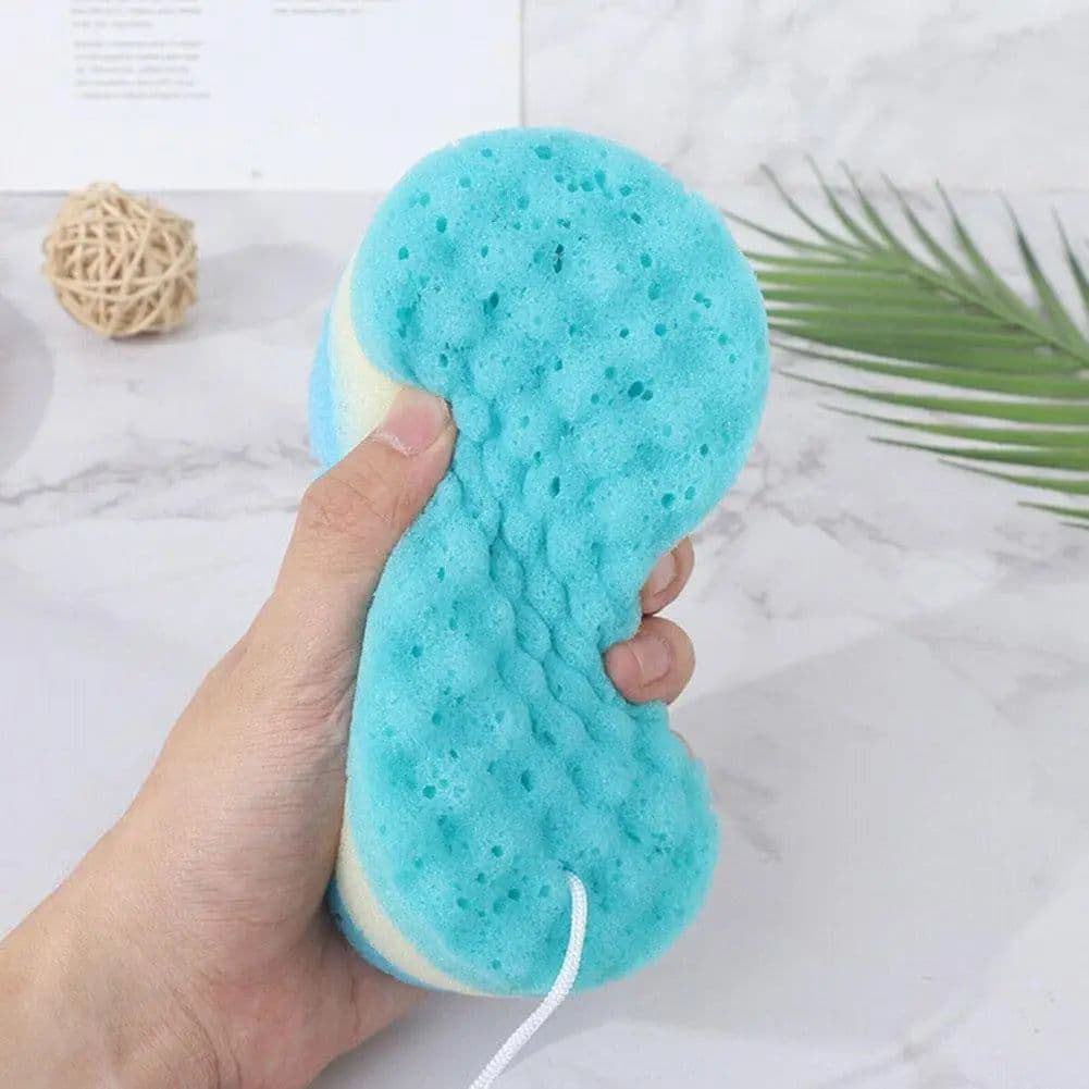 image-Three-layer Wave Bath Sponge Body Brush Shower Skin Clean Massage Cleaning Shower Brush Skin Remover For Kids Adults