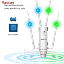image-Outdoor WiFi Long Range Extender Wireless Dual Band 2.4G/5Ghz AC1200 AC600 High Power Wifi Router/Repeater Signal Booster POE