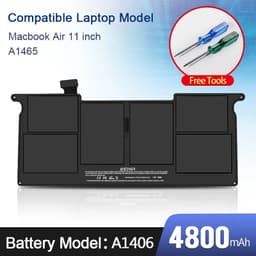 image-SKOWER Laptop Battery For Apple Macbook Air 11 13 Inch A1466 A1370 A1369 A1465 Replacement A1375 A1406 A1405 A1377 Batteries