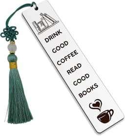 image-Stainless Steel Bookmark Inspirational Gift For Cross-Border Book Enthusiasts In Europe And America Tassel Pendant Soul Bookmark