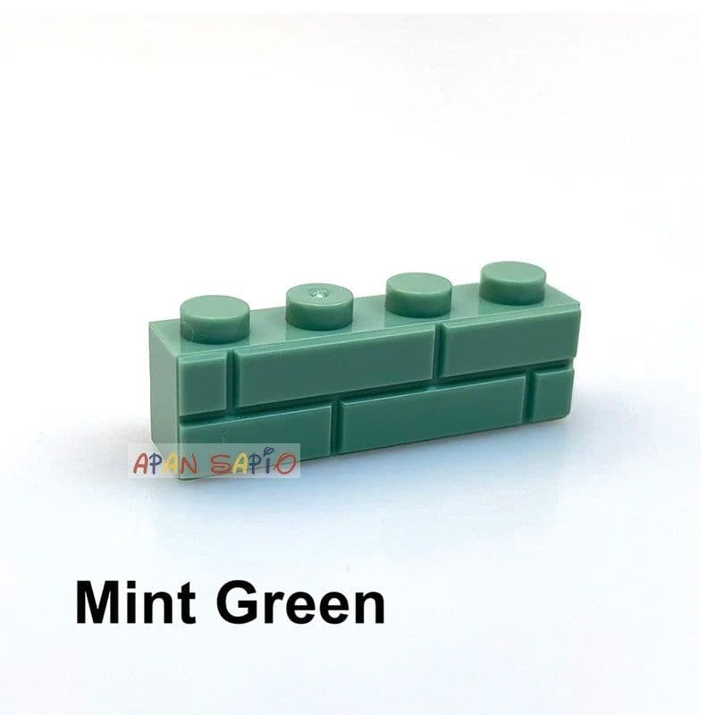 image-50pcs DIY Building Blocks Thick wall Figures Bricks 1x4 Dots Educational Creative Size Compatible With Brands Toys for Children