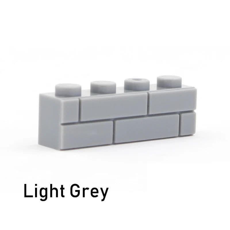 image-50pcs DIY Building Blocks Thick wall Figures Bricks 1x4 Dots Educational Creative Size Compatible With Brands Toys for Children