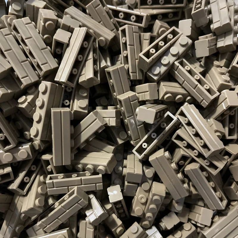 image-50pcs DIY Building Blocks Thick wall Figures Bricks 1x4 Dots Educational Creative Size Compatible With Brands Toys for Children