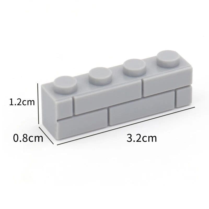 image-50pcs DIY Building Blocks Thick wall Figures Bricks 1x4 Dots Educational Creative Size Compatible With Brands Toys for Children