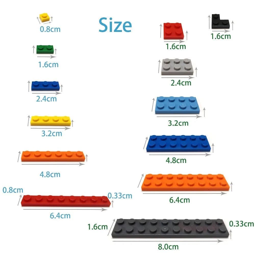 image-50pcs DIY Building Blocks Thick wall Figures Bricks 1x4 Dots Educational Creative Size Compatible With Brands Toys for Children