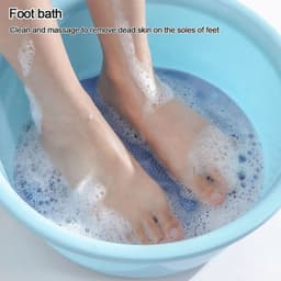 image-30cm Body Exfoliating Massage Brush Bathroom Non-slip Shower Mat Back Massage Brush Silicone Foot Wash Body Cleaning Bath Tools