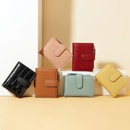 image-Fashion Stone Pattern Small Wallets PU Leather Coin Pures Ladies Popular Card Holder Mini New Design Standard Purses for Women