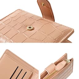 image-Fashion Stone Pattern Small Wallets PU Leather Coin Pures Ladies Popular Card Holder Mini New Design Standard Purses for Women