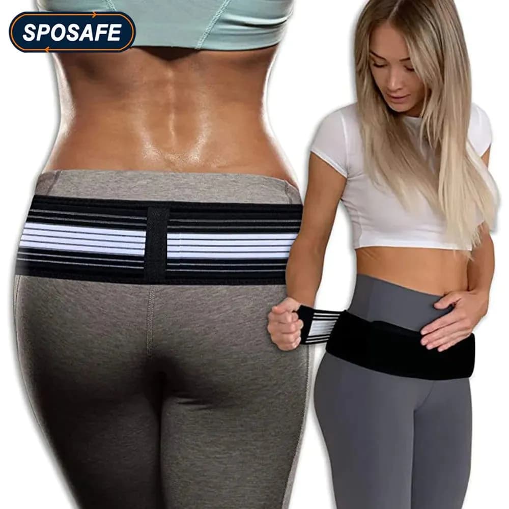 image-Waist Sacroiliac Hip Belt Si Joint Support Belt Hip Brace for Alleviates Sciatic, Pelvic, Lowe Back, Lumbar, Sacral Nerve Pain