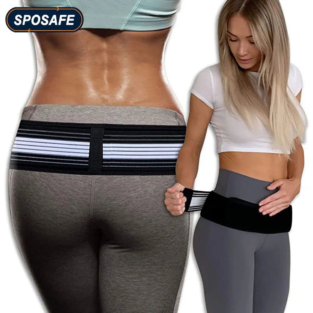 image-Waist Sacroiliac Hip Belt Si Joint Support Belt Hip Brace for Alleviates Sciatic, Pelvic, Lowe Back, Lumbar, Sacral Nerve Pain