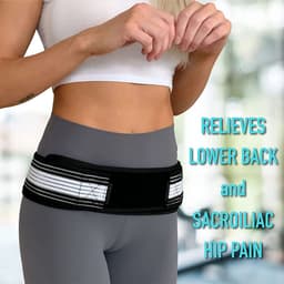 image-Waist Sacroiliac Hip Belt Si Joint Support Belt Hip Brace for Alleviates Sciatic, Pelvic, Lowe Back, Lumbar, Sacral Nerve Pain